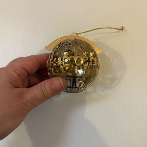 Vtg Wallace Silversmiths 2000 Millennium Globe Children are the Future Ornament